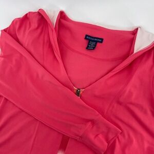 Boston Proper Full Zip Hoodie Jacket Pockets‎ Athleisure Activewear Large